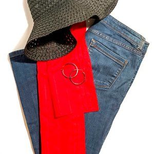 FOREVER 21 dark wash skinny jeans